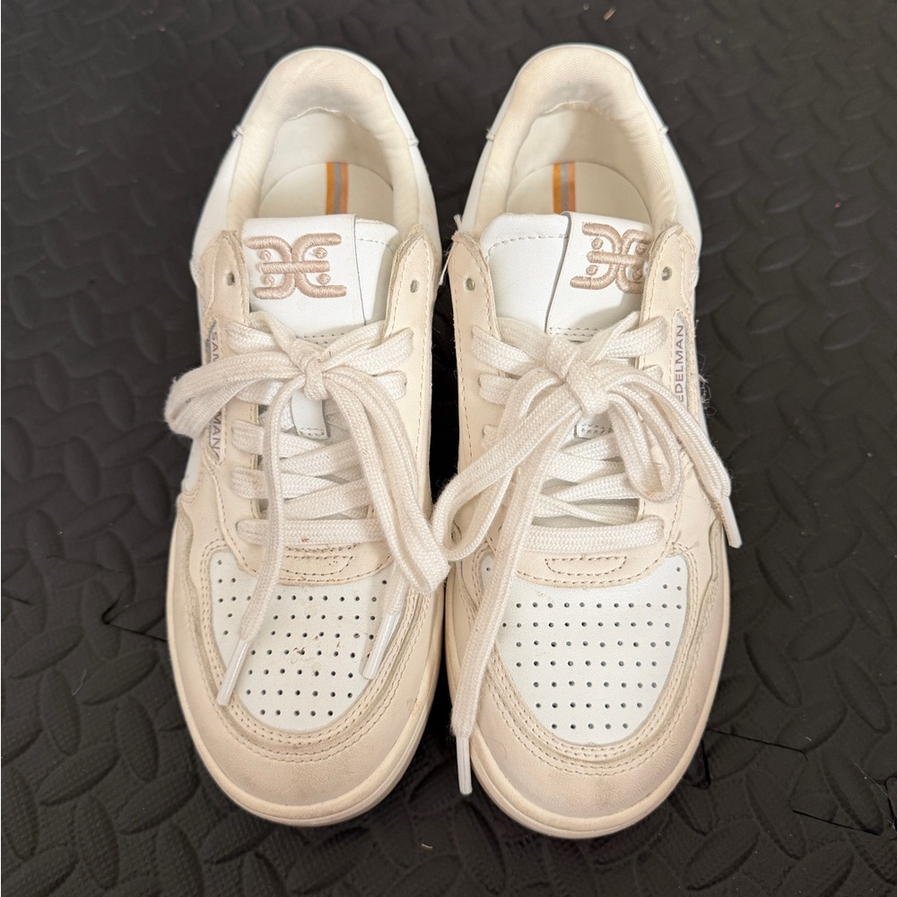Sam Edelman Women's White & Cream Sneakers